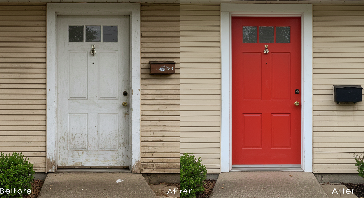 Transform Your Home’s Curb Appeal with Professional Front Door Painting Services Near You