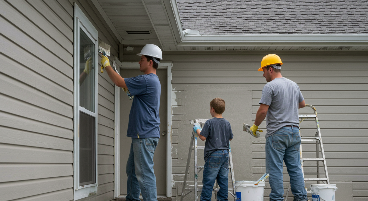 Brothers Painting Team Working